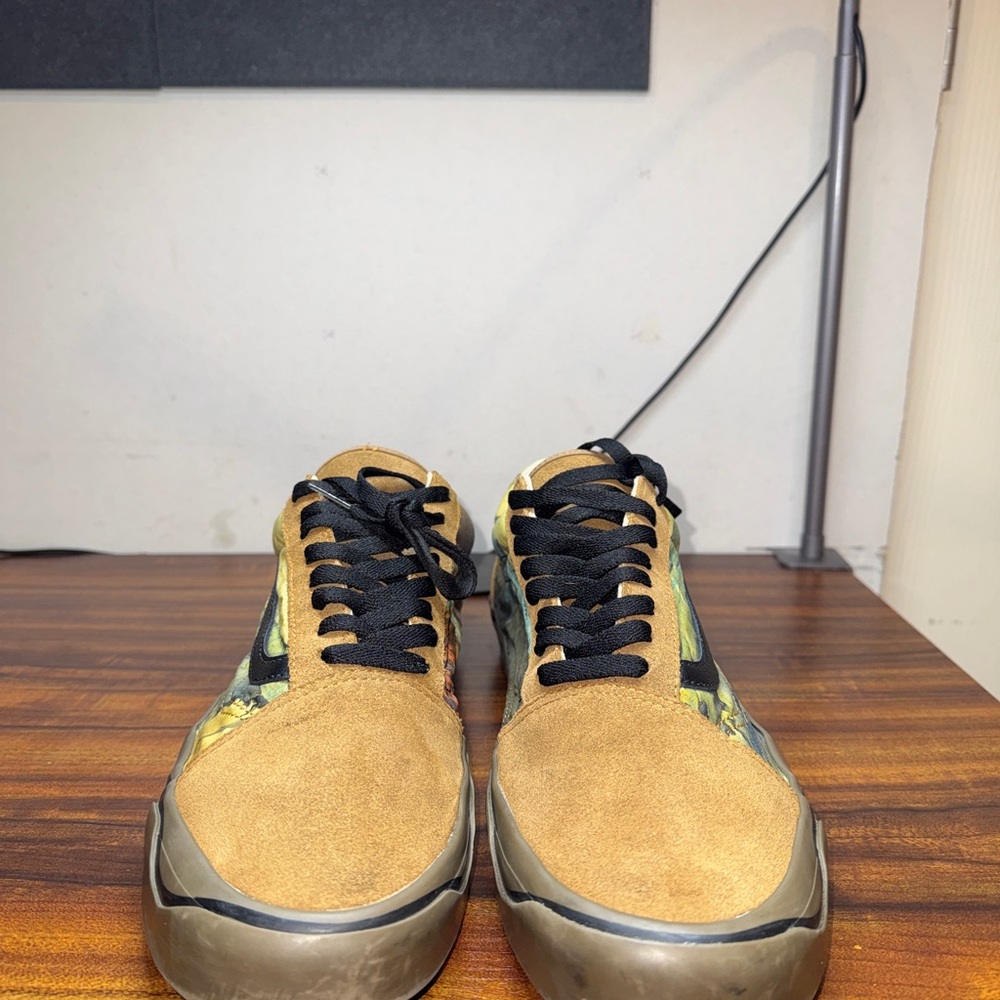 Men's Tan and Black Sneakers